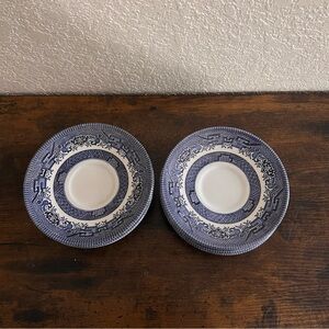 CHURCHILL Blue Willow Georgian Saucer 5.5" Lots of 10